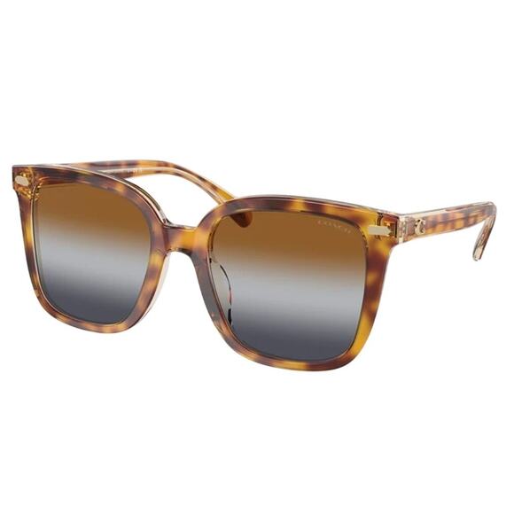 COACH 56MM DARK TORTOISE CANARY SUNGLASSES HC8381F-57563J-56*NEW in case - Picture 1 of 10